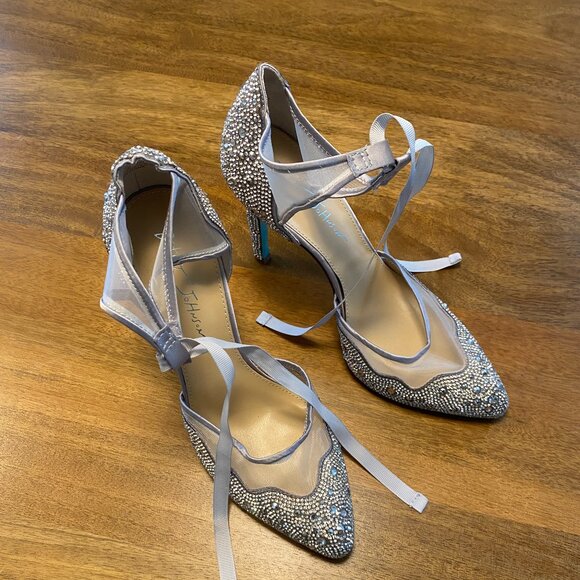 Blue by Betsey Johnson Iris Rhinestone Pump - Picture 4 of 7
